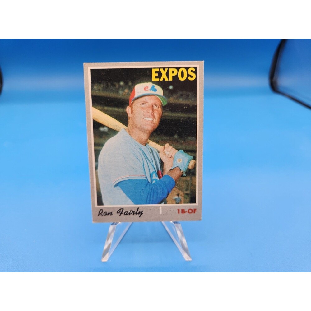 Vintage 1970 Topps #690 Ron Fairly Montreal Expos Baseball Trading Card Ex/NM